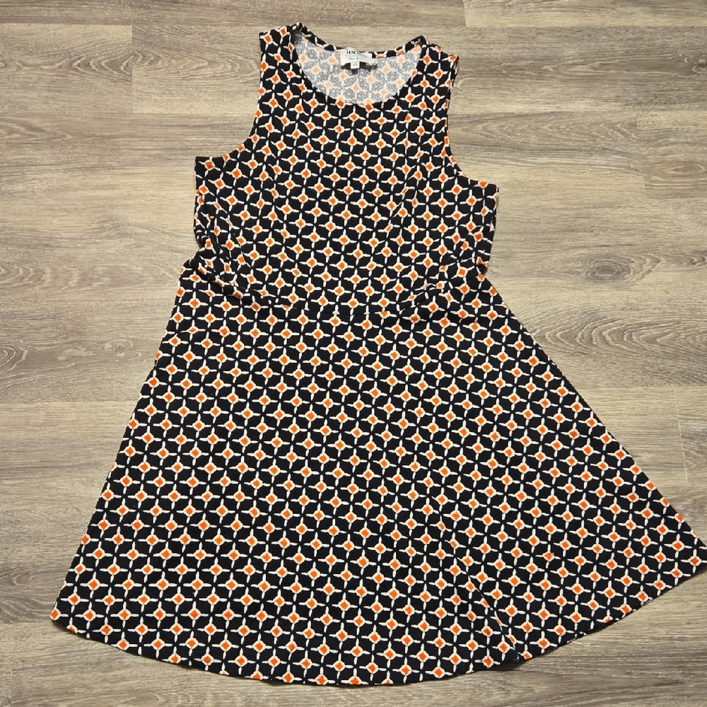 Leota Patterned Sleeveless Dress Size XL